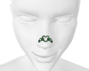 Heart Nose Chain Green