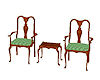 table & chairs lt green