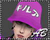 purple anime hat