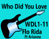 WHO DID YOU LOVE 