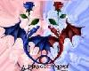 Dragons Love With Roses