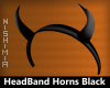 Headband Horns Black