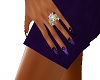 Slender Long purple nail