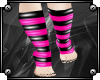 {A} Pink Kitty Socks