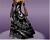 black-silver dance dress