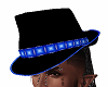 Blue Black Fedora Hat