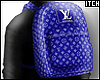 Blue LV Backpack