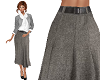 TF* Belted Gray Skirt