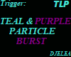 TEAL & PURPLE PARTICLES