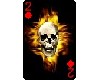 Skull fire card