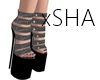 {s} strap disco heels