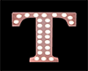 T Pink Letter Neon