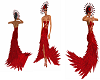 Red Feather Gown GA