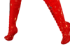 F*Red Christmas Socks