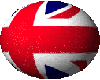 Britan flag spin globe