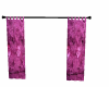 *B* purple silk curtains
