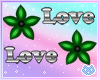 Green Love Flower Sign