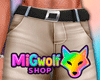 Khaki Pants with Belt