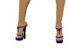 heels blue diamond shoe