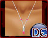 (T)PinkLipstick Necklace