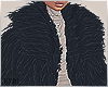 (k) fur coat black