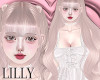 candy blonde bangs