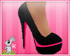 !B! Black Pink Heels