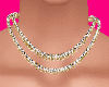2 Gold Diamond Necklaces