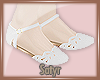 Flat Sandals |White|