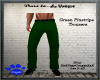 Green Pinstripe Trousers