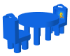 *SID* Blue Table/Chair