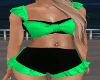Black/Green Preg Bikini