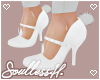 Femboy White bunny heels