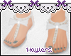 H! White Sandals