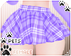 [Pets]Plaid skirt|Purple