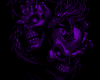 Purple Dragon Skull Wall
