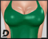 [D] Green Basic Swimsuit