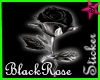 Sube Black Rose Sticker