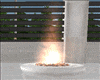 Sunny Outdoor Fireplace