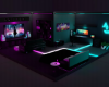 Neon Gaming Room