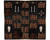 BLK Wood/Copper Bookcase