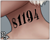 Custom Number Tatt