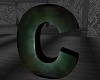 P~ letter C in green