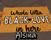 Black Love Doormat