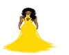 Yellow elegant gown