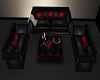 Black N Red Sofa Set