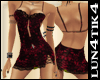 lu* lace minidress