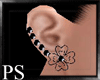 {PS} Clover Blk Earrings