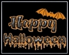 W ! *Halloween Bat Sign