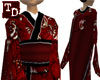 {TD} Red Crane Kimono